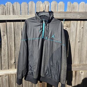 Jordan Black and Gamma Blue Windbreaker Jacket
